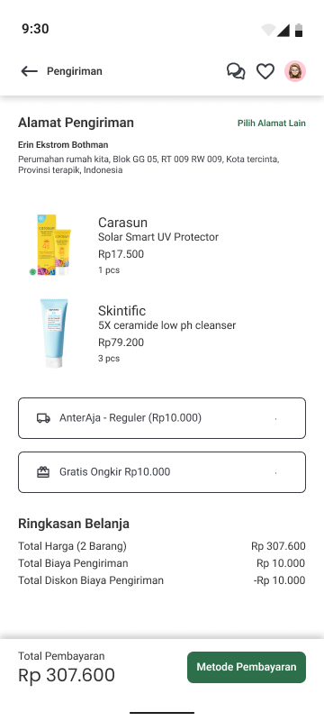 Checkout Lengkap