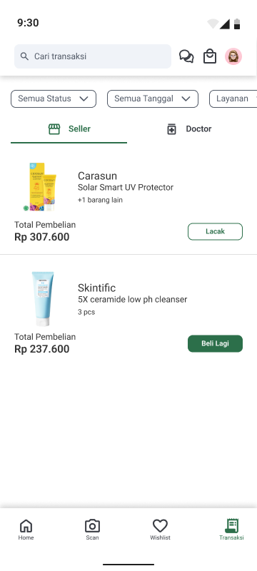 Daftar Transaksi Barang