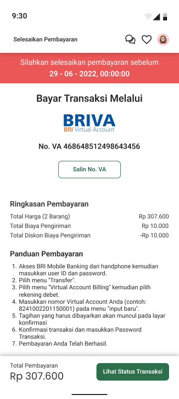 Menunggu Pembayaran
