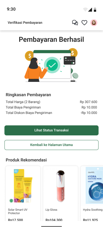 Pembayaran Berhasil