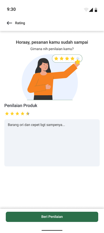 Penilaian Terisi